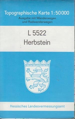 Bild des Verkufers fr Topographische Karte Teil: L 5522., Herbstein 1:50.000 zum Verkauf von Bcher bei den 7 Bergen