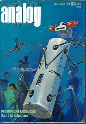 Image du vendeur pour ANALOG Science Fiction/ Science Fact: September, Sept. 1973 mis en vente par Books from the Crypt