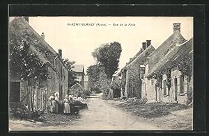 Carte postale St-Remy-Blanzy, Rue de la Folie