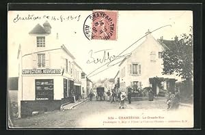 Carte postale Charteves, La Grande Rue