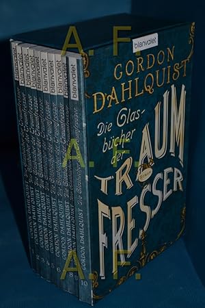 Bild des Verkufers fr Die Glasbcher der Traumfresser, 10 Bnde im Schuber: Band 1: Miss Temple, Band 2: Der Kardinal, Band 3: Der Doktor, Band 4: Hotel Boniface, Band 5: Das Ministerium, Band 6: Der Steinbruch, Band 7: Im Royale, Band 8: Die Kathedrale, Band 9: Der Provokateur, Band 10: Das Vermchtnis zum Verkauf von Antiquarische Fundgrube e.U.