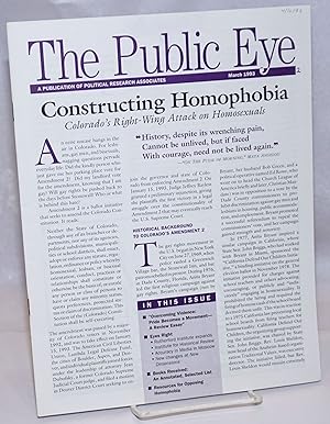 Seller image for The Public Eye: A Publication of Political Research Associates; March 1993 for sale by Bolerium Books Inc.