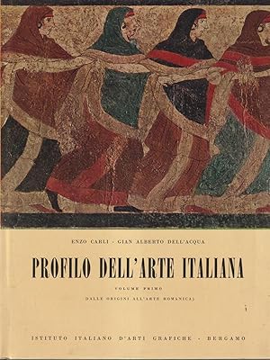 Bild des Verkufers fr Profilo dell'arte italiana vol. 1 zum Verkauf von Librodifaccia