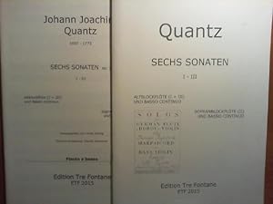 Imagen del vendedor de Sechs Sonaten - opus 2: Sonaten I und III fr Altblockflte und Basso continuo, Sonate II fr Sopranblockflte und Basso continuo. Partitur und 2 Stimmen. Herausgegeben von Heida Vissing. Continuo-Aussetzung von Claudia Schweitzer. ETF 2015. a la venta por Buch-Galerie Silvia Umla