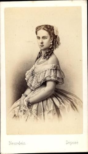 Carte de Visite Herzogin Marie Charlotte von Angoulême, Marie Thérèse Charlotte de Bourbon