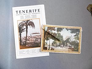 TENERIFE. Folleto de Santa Cruz de Tenerife. Carpeta con 18 fotografías de la isla.