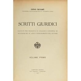 Seller image for Scritti giuridici. Raccolti per iniziativa di colleghi e discepoli in occasione del XL anno d'insegnamento dell'autore for sale by Libreria Antiquaria Giulio Cesare di Daniele Corradi