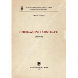 Immagine del venditore per Obbligazioni e contratti (dispense) venduto da Libreria Antiquaria Giulio Cesare di Daniele Corradi