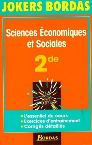 Joker sciences eco et soc. Seconde (ancienne edition) - Haddad