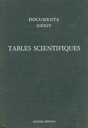 Imagen del vendedor de Tables scientifiques - Documenta Geigy a la venta por Book Hmisphres