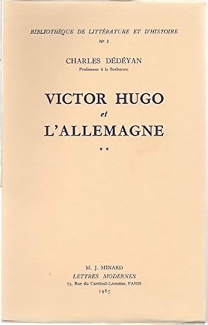 Seller image for Victor Hugo et l'Allemagne Tome II - Charles D?d?yan for sale by Book Hmisphres