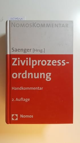 Image du vendeur pour Zivilprozessordnung : Handkommentar mis en vente par Gebrauchtbcherlogistik  H.J. Lauterbach