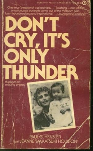 Bild des Verkufers fr Don't Cry, Its Only Thunder zum Verkauf von Librairie Le Nord