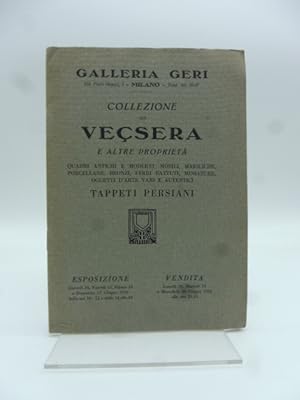 Catalogo dei quadri antichi e moderniÂ della collezione gia' Vecsera ed altre proprieta'