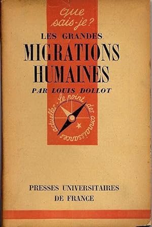 Seller image for les migrations humaines for sale by secretdulivre