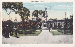 Plaza Grau Callao Italy Old Postcard