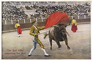 Seller image for Bull Killer Prepares The Angry Bull Spanish Matador Bullfight Old Postcard for sale by Postcard Finder