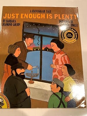 Seller image for JUST ENOUGH IS PLENTY a hanukkah tale for sale by Happy Heroes
