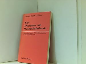 Seller image for Kurs Erkenntnis- und Wissenschaftstheorie. Schlerband for sale by Book Broker