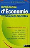 Image du vendeur pour Dictionnaire D'conomie Et De Sciences Sociales mis en vente par RECYCLIVRE