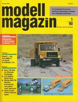 Bild des Verkufers fr Modell Magazin. 1990. 6 Hefte, Heft 1, 4, 5, 6, 7, 9. (Hefte 2, 3, 8, 10-12 fehlen). Fachzeitschrift fr alle Auto-Miniaturen : Personenwagen, Lastwagen, Busse, Motorrder und Dioramen. zum Verkauf von Antiquariat an der Nikolaikirche