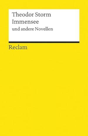 Seller image for Immensee und andere Novellen for sale by Bcherbazaar