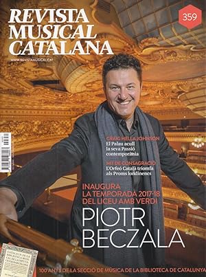 Seller image for REVISTA MUSICAL CATALANA N 359 (CATAL) for sale by KALAMO LIBROS, S.L.