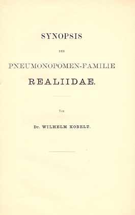 Bild des Verkufers fr Synopsis der Pneumonopomen-Familie Realiidae zum Verkauf von ConchBooks