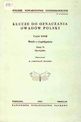 Seller image for Klucze do oznaczania owadw Polski [Keys for the identification of Polish Insects]. Czesc XXVII: Motyle - Lepidoptera, Zeszyt 5b Opostegidae for sale by ConchBooks