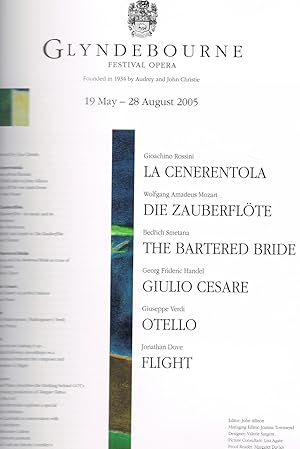 Immagine del venditore per Glyndebourne Festival Opera 2005 venduto da Daisyroots Books