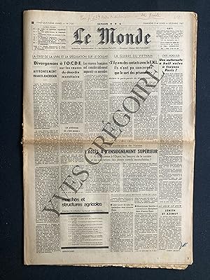 LE MONDE-N°7120-DIMANCHE 3 ET LUNDI 4 DECEMBRE 1967-DE GAULLE