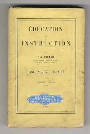 Education et instruction. Enseignement primaire. 3ème édition.