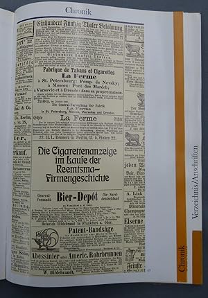 Reemtsma Geschäftsbericht 1976. (Darin: Die Cigarettenanzeige im Laufe der Reemtsma-Firmengeschic...