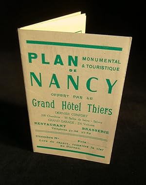 Bild des Verkufers fr PLAN MONUMENTAL et TOURISTIQUE DE NANCY . zum Verkauf von Librairie Franck LAUNAI