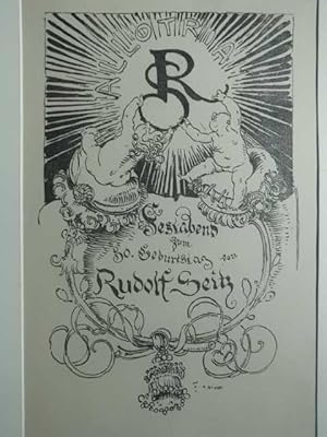 Allotria. Festabend zum 50. Geburtstag von Rudolf Seitz. Original-Lithographie auf gefalt. Blatt ...