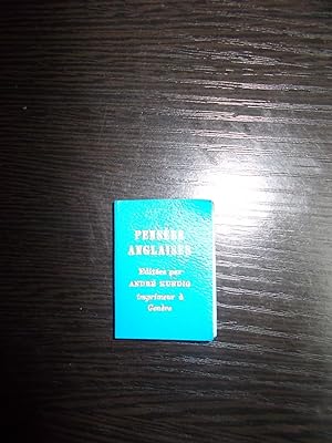 Image du vendeur pour PENSEES ANGLAISES,LIVRE MINIATURE,BIBLIOPHILIE mis en vente par Bibliofolie