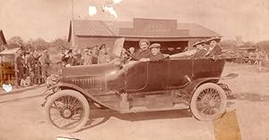 Russia Aviator Boris Rossinsky Automobile Dux Meller Hangar old Photo 1911