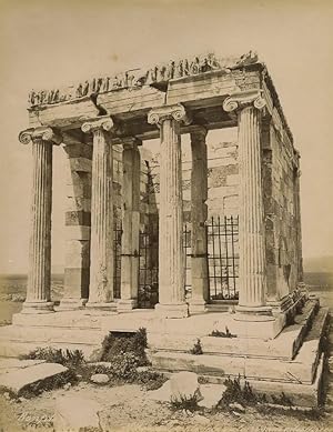 Seller image for Greece Athens Victory Temple of Athena Nike Old Photo Bonfils 1880 for sale by Bits of Our Past Ltd