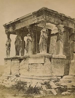 Greece Athens Porch of the Caryatids Erechtheion Old Photo Bonfils 1880