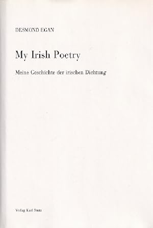 Seller image for My Irish poetry = Meine Geschichte der irischen Dichtung. Hrsg. von Ulrike Borgmann und Stephan Kohl for sale by Versandantiquariat Nussbaum