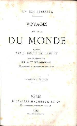 Image du vendeur pour Voyages Autour Du Monde mis en vente par WeBuyBooks