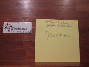 Bild des Verkufers fr Autographed Card 3 Nobel Prize Winners // Autogramm Autograph signiert signed signee zum Verkauf von Antiquariat im Kaiserviertel | Wimbauer Buchversand