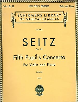 Fifth Pupil's Concerto, Op. 22, in D Major - for Violin and Piano []