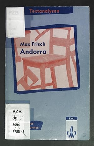 Bild des Verkufers fr Textanalysen Max Frisch "Andorra". zum Verkauf von books4less (Versandantiquariat Petra Gros GmbH & Co. KG)