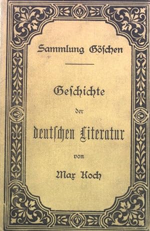 Bild des Verkufers fr Geschichte der deutschen Literatur. Sammlung Gschen, 31 zum Verkauf von books4less (Versandantiquariat Petra Gros GmbH & Co. KG)