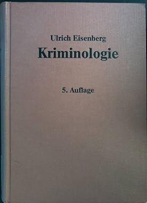 Seller image for Kriminologie. for sale by books4less (Versandantiquariat Petra Gros GmbH & Co. KG)