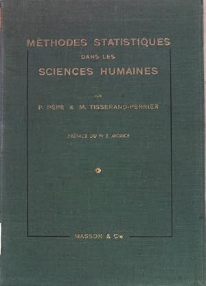 Seller image for Mthodes statistiques dans les sciences humaines. for sale by books4less (Versandantiquariat Petra Gros GmbH & Co. KG)