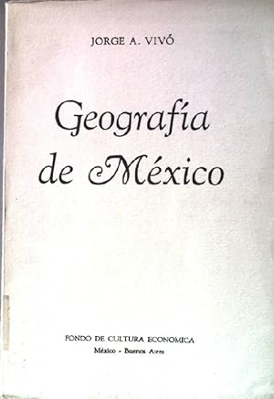 Seller image for Geografa de Mxico. Cierra firme 37. for sale by books4less (Versandantiquariat Petra Gros GmbH & Co. KG)
