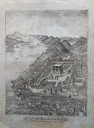 [A FINE LITHOGRAPHED MECCA] Mecca al-Mukarrama Zad Al-Lah Sharifhâ al-ayyum al-qaima.