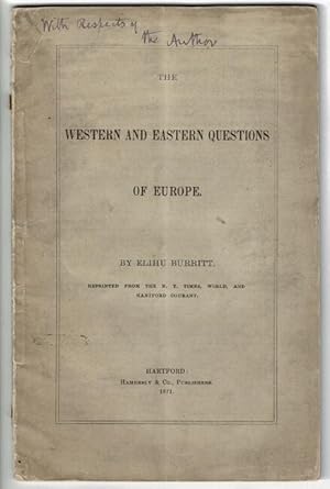 Image du vendeur pour The Western and Eastern questions of Europe . Reprinted from the New York Times, World, and Hartford Courant [wrapper title] mis en vente par Rulon-Miller Books (ABAA / ILAB)